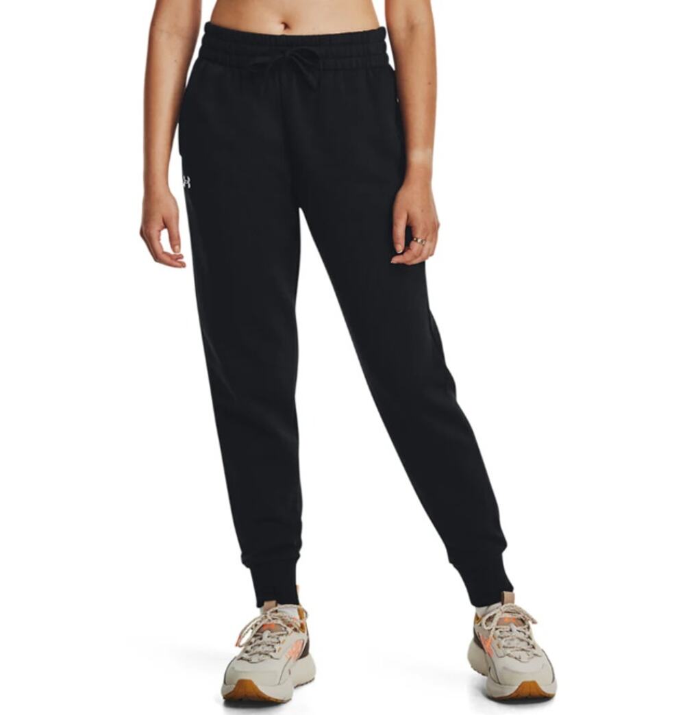 UNDER ARMOUR Training Rival Fleece Joggers 1X Black Drawstring Pants NWT